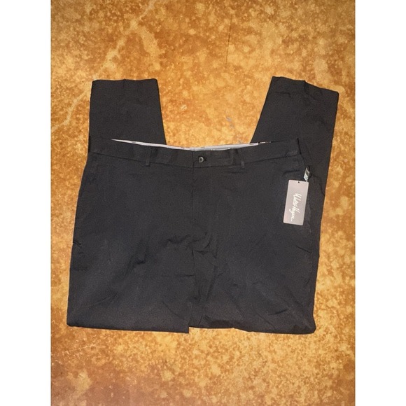 Walter Hagen NEW NWT Men Big Tall 46x34 Straight Fit Black Golf Pants Perfect 11 - Picture 4 of 6